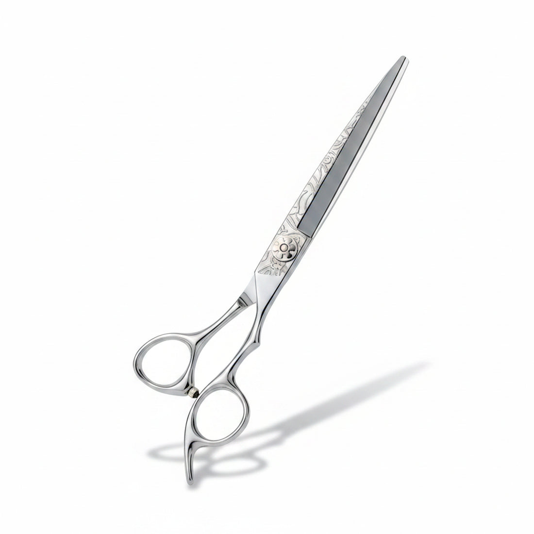 Professional Barber Scissors - 440C Stainless Steel Razor Edge Blades, Haircare Tool with Precise Cut, Ergonomic Design That Improves Control, Premium Engraved Salon Shears for Hair Stylists & Home Grooming