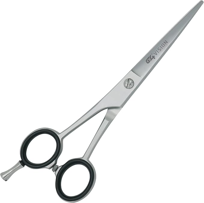G4 Vision Left Hand Pro Barber Scissors for Salon Shears Edge Hair Cutting Grooming Lefty (6 in)